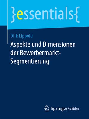 cover image of Aspekte und Dimensionen der Bewerbermarkt-Segmentierung